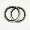 Single- acting polyurethane rotary shaft oil seal with retainer ring